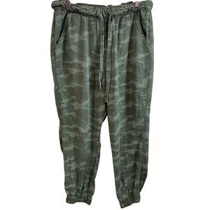 Knox Rose Womens Large‎ Camo Print Lyocell Jogger Pants Casual Loungewear